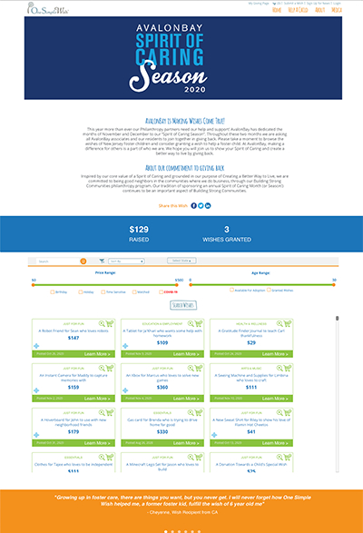 giving page